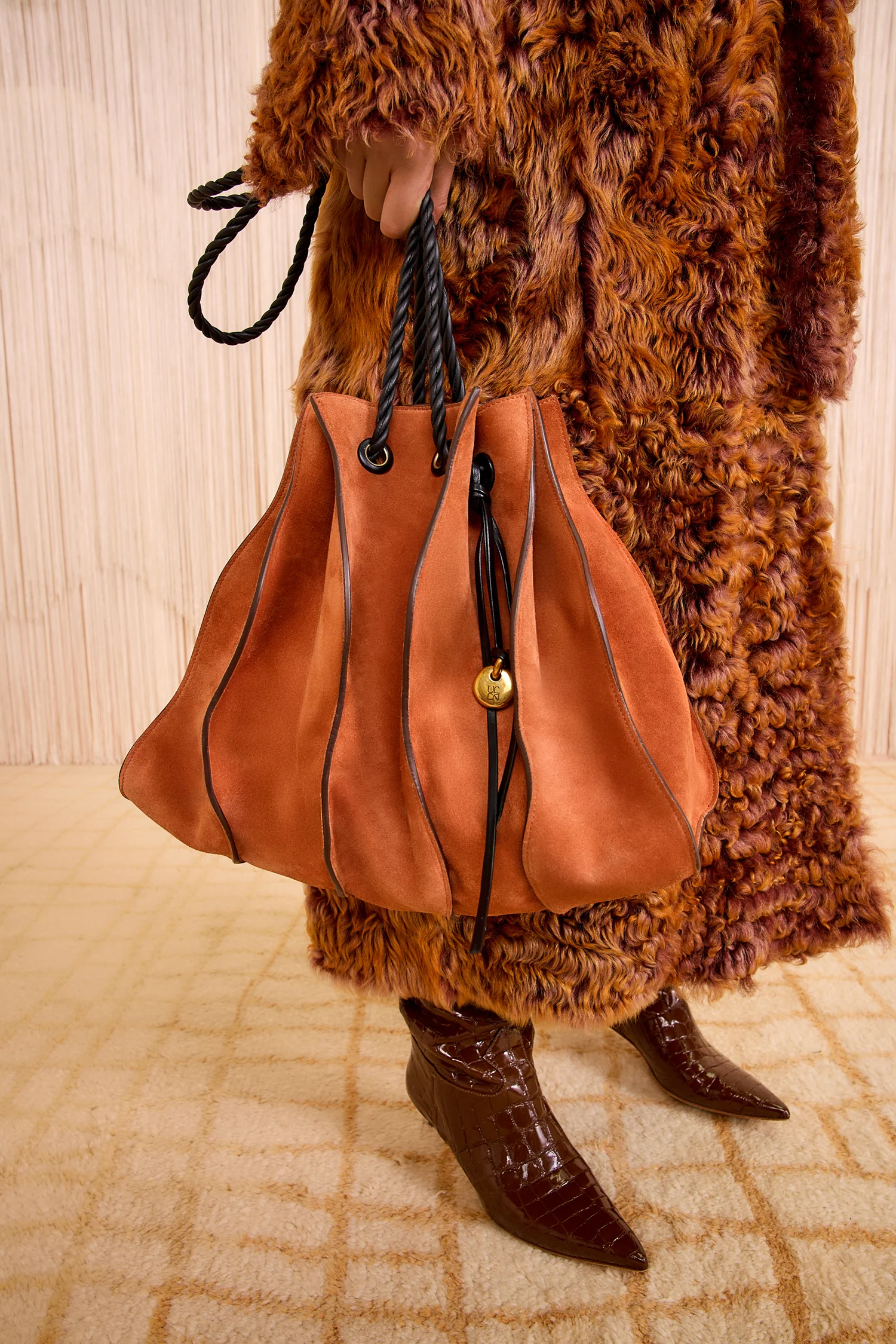 Adria Large Drawstring Tote - Sierra - Image 7