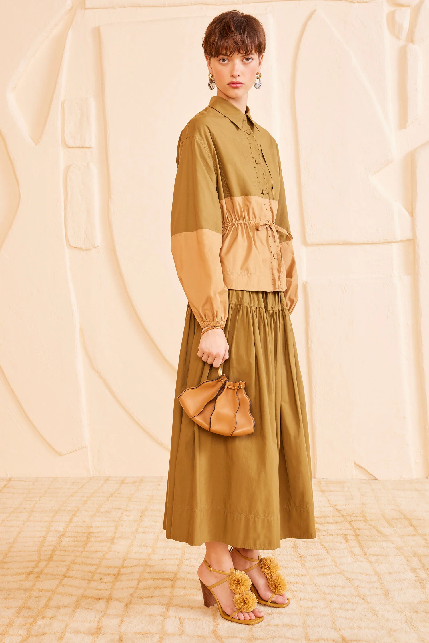 Adria Small Crossbody - Sand - Image 6