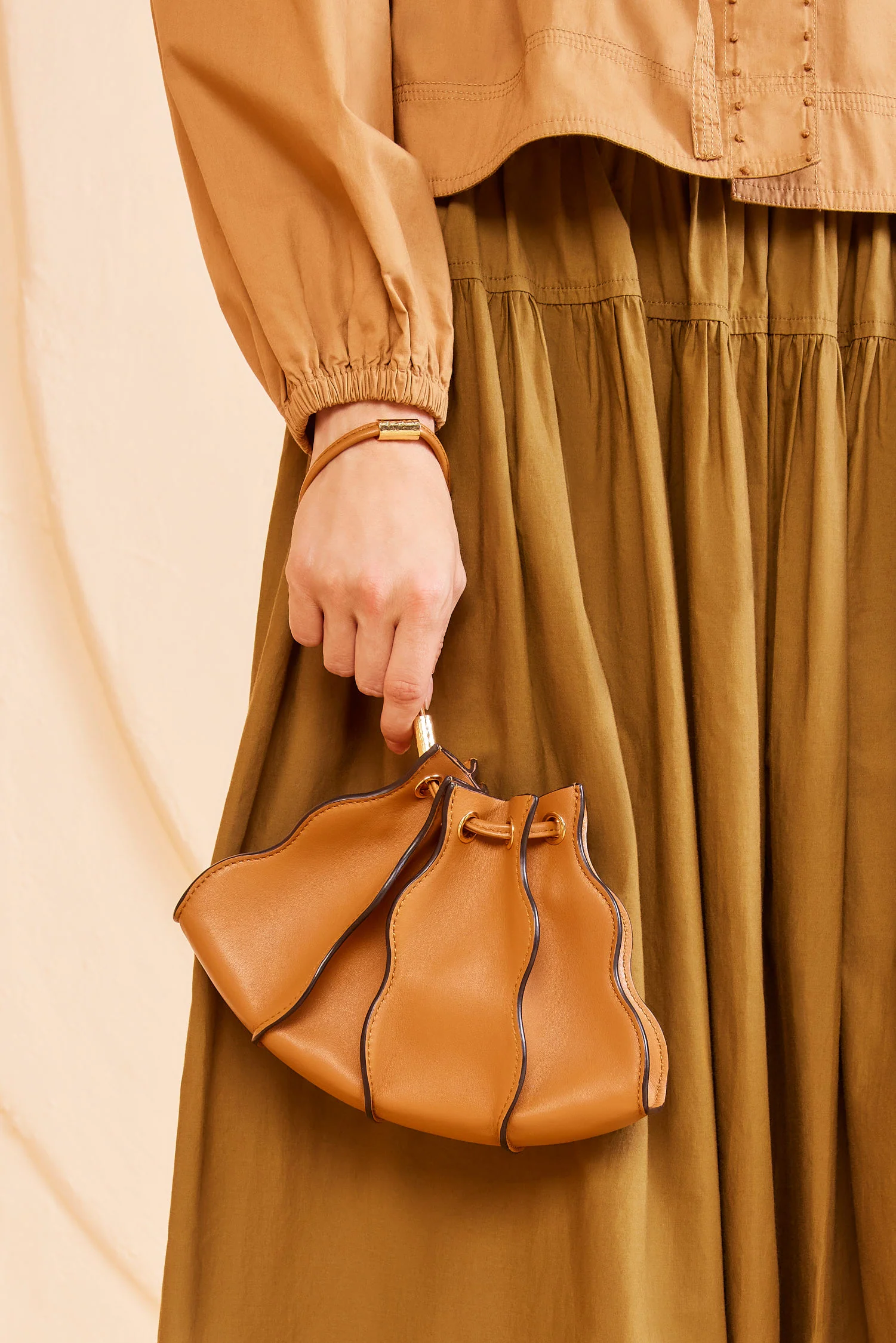 Adria Small Crossbody - Sand - Image 7