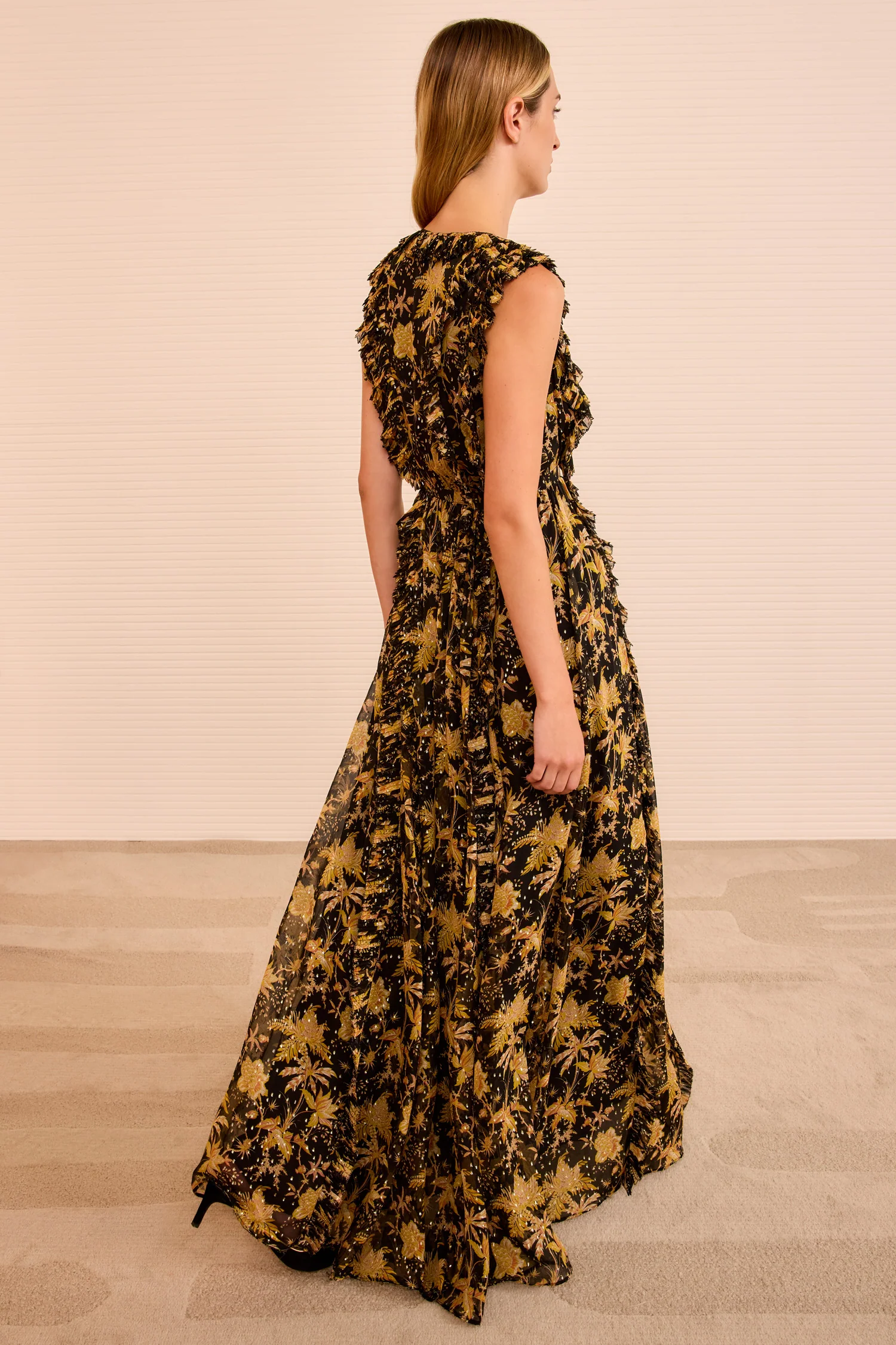 Aida Cascading Ruffle Gown - Forsythia - Image 5