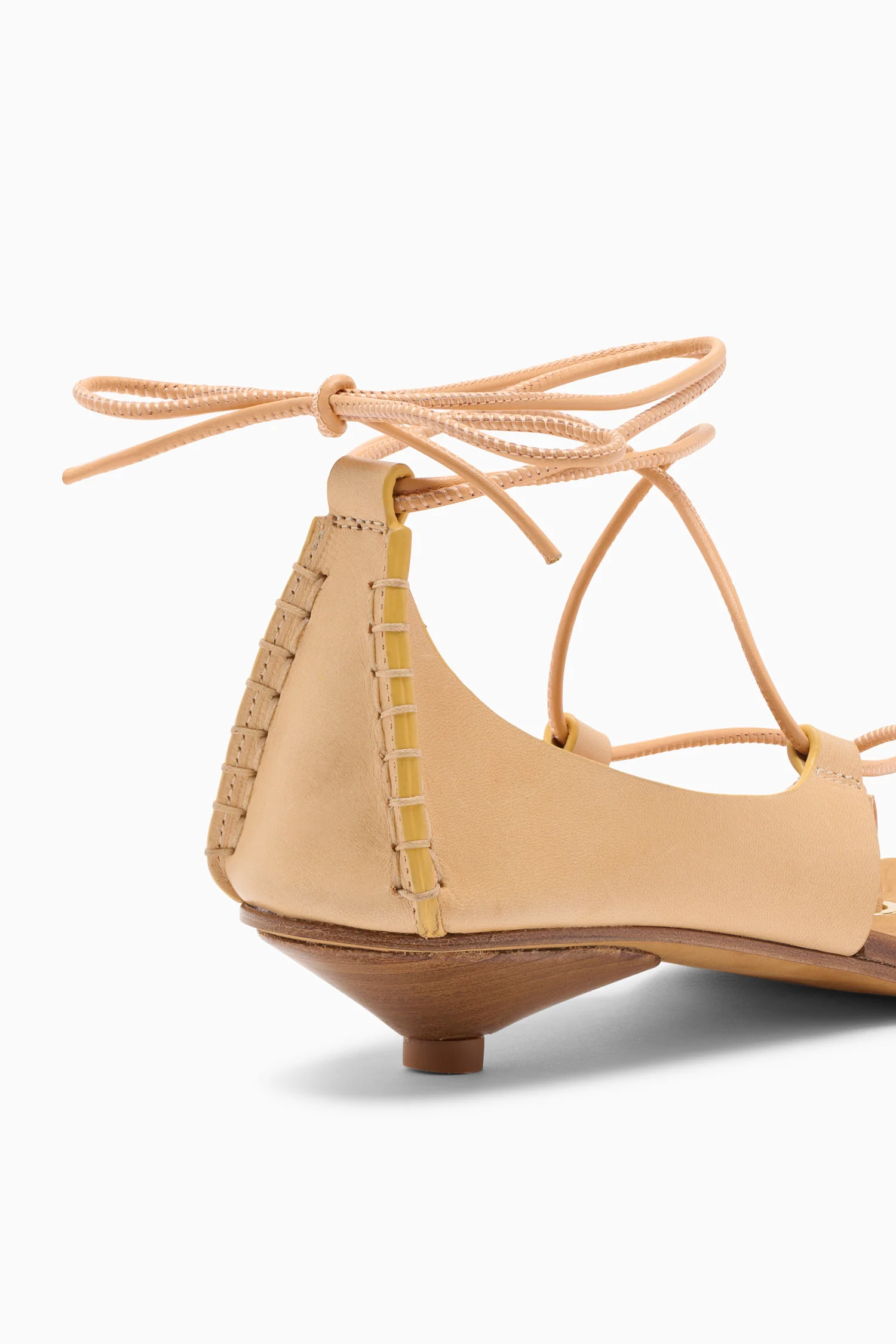 Aves Bare Kitten Heel Sandal - Miele - Image 3