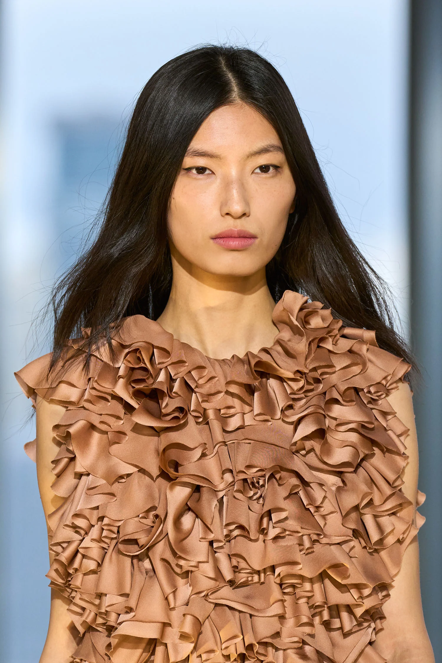 Byzantine Silk Backless Gown - Desert Rose - Image 7