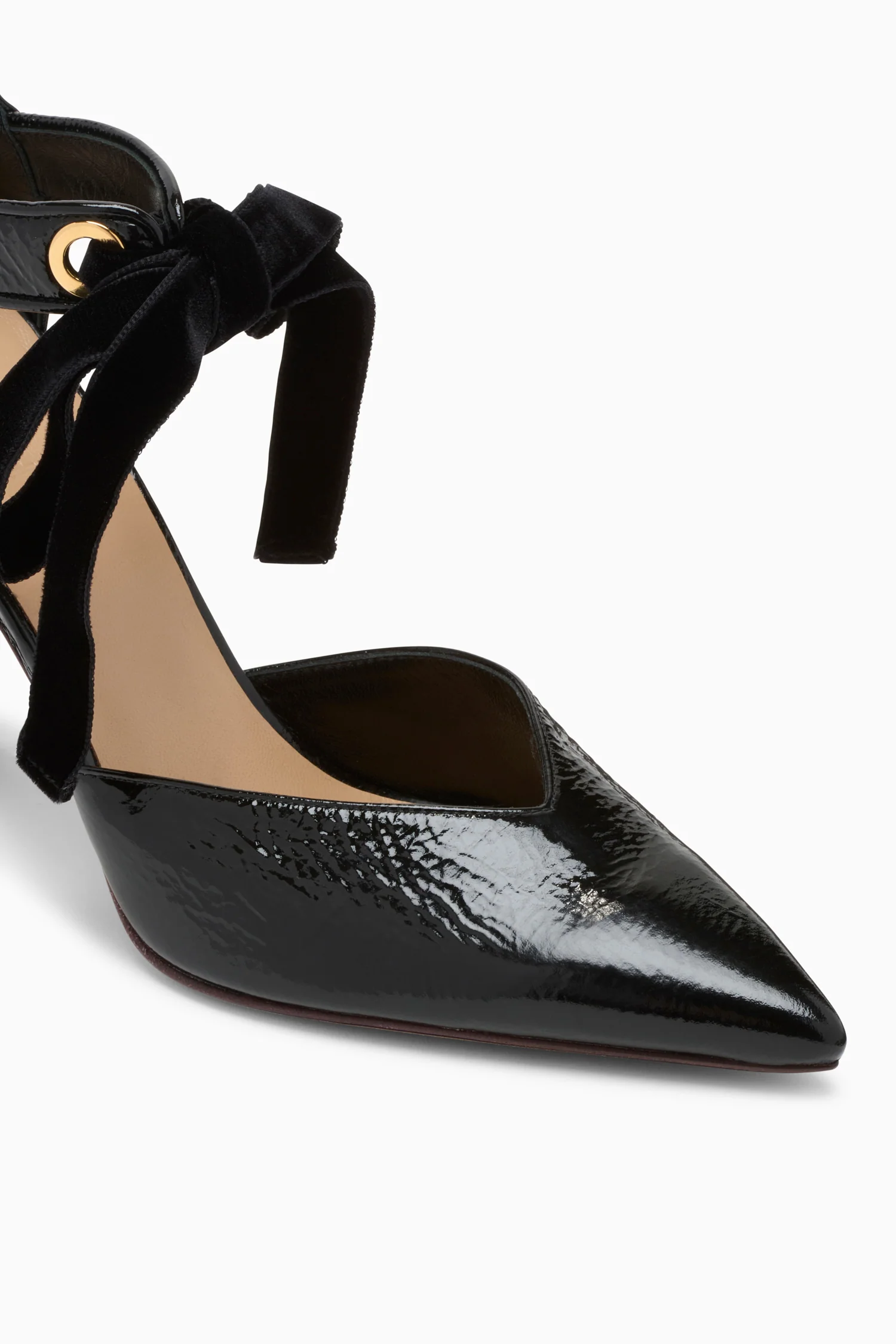 Corinna Eyelet Detail High Heel - Noir - Image 3