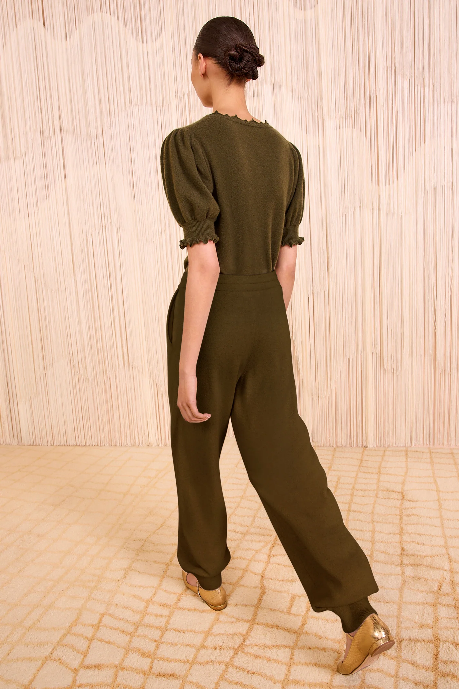 Danica Cashmere Pants - Hunter - Image 4