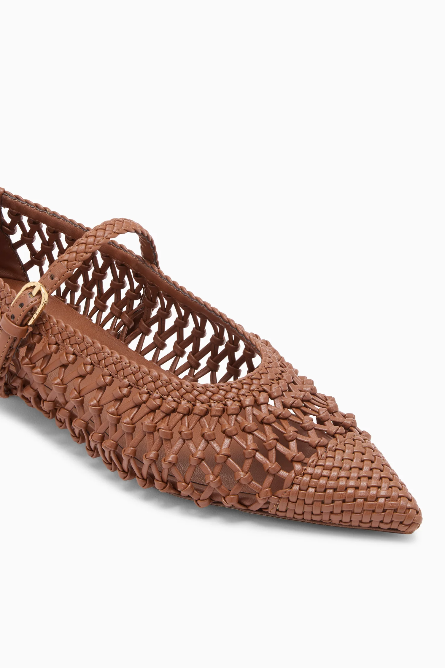 Gracie Hand Knotted Ballet Flat - Chestnut - Image 3