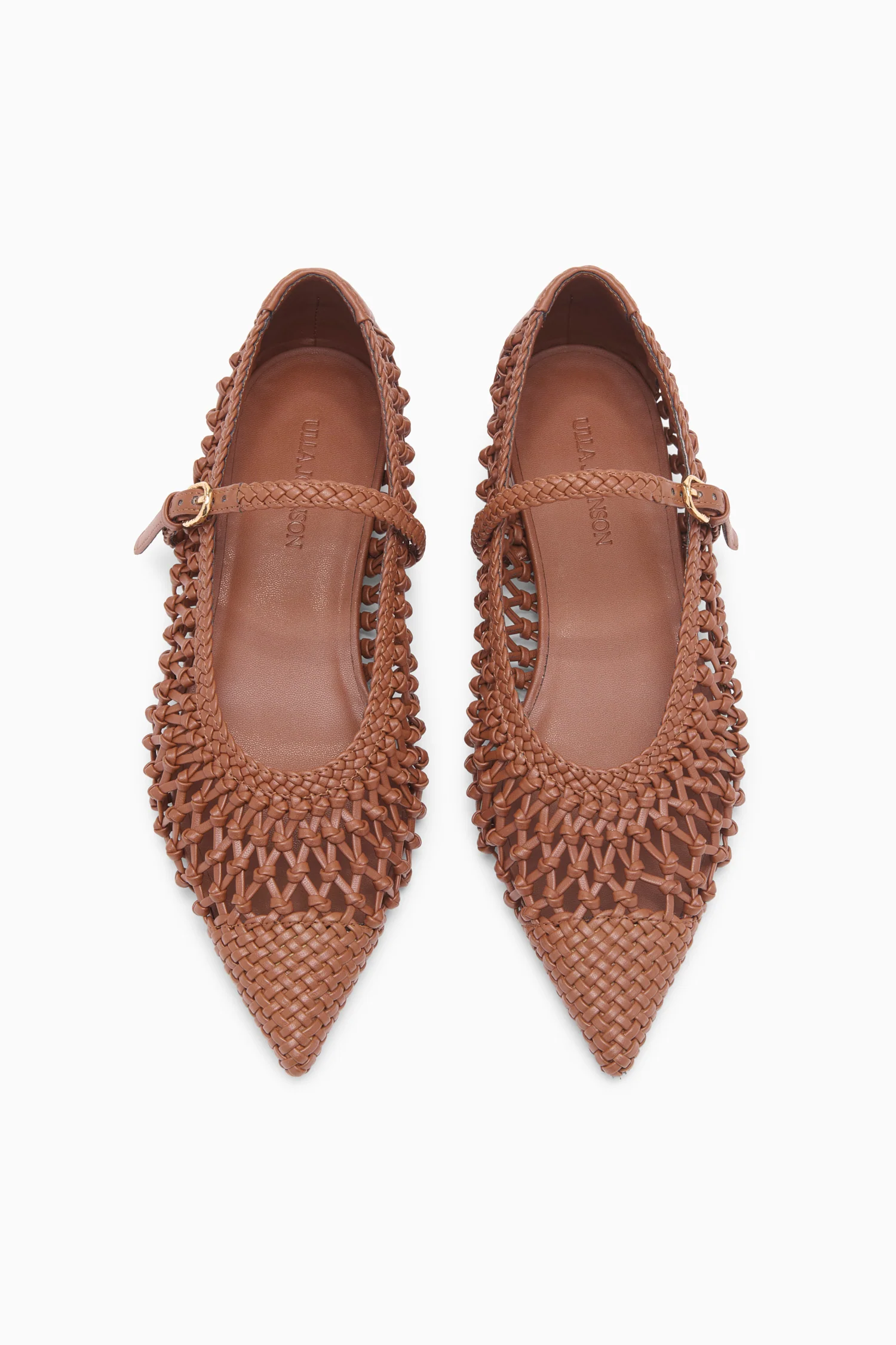 Gracie Hand Knotted Ballet Flat - Chestnut - Image 4
